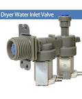 Steam Dryer Water Inlet Valve AJU73432602 2660133 Replacement for LG Dryers, gray plastic valve with metal bracket