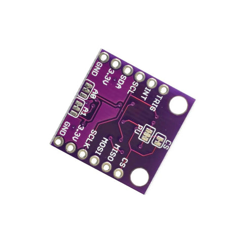 MLX90393 Digital Hall Effect Sensor Module With Pro Grade Positioning And I2C SPI Interfaces For Real Time Motion Control In Battery Powered Devices Industrial Equipment And Smart Consumer Gadgets. purple PCB module