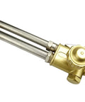 Close-up of Heavy Duty Oxygen Acetylene Cutting Torch With Rear Mounted Pressure Handle, Brass Steel Construction, CA2460 Attachment