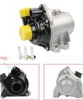 BMW Replacement Electric Engine Water Pump With Bolts For 3.0L I6 Engines, showing pump details and connector with 4 pins.