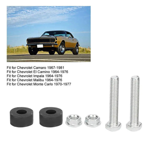 Heavy Duty Hood Adjustment Bumpers Stopper For Your Chevy Nova Or Classic Muscle Car Engine Bay Kit Made With Durable Aluminum Alloy And Rubber To Fix Sagging Prevent Rattling And Keep Gaps Perfect For Daily Cruising Or Show Time Use, Chevy Camaro fit kit