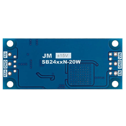Micro Dual Power Supply DC To DC Buck Boost Converter From 4.8V-35V To Plus Minus 15V Dual Output blue module