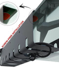 Under Desk Cable Management Kit Set Of 2 With Ducts And Tray for Desk Organization, screw-free installation detail.