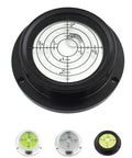 Pro Shop Grade 70Mm Metal Bubble Level Balancer with mounting holes in black, showing precision markings for alignment.