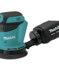 Cordless 5 Inch Random Orbit Sander 18V LXT with three speed settings 7000 9500 11000 OPM tool only with dust bag attachment