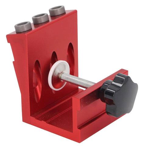 Aluminum Alloy Hole Jig System For Woodworking DIY Projects With 3 Step Drill Bits For Cabinet And Furniture Assembly