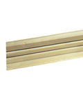 Bronze Aluminum Nail-On Weather Seal For Doors And Windows, 1-1/8 In Wide By 17 Ft Long, angled view showing bronze finish
