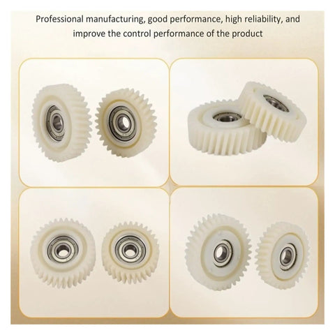 E Bike Motor Gear 47.3x13mm Oblique Planetary Gear 35 Teeth Helical Gear With 7.94mm Bearings Nylon Drive Gear Compatible With E Bike Hub Motor Parts Replacement 3 Pack