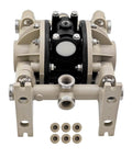 Workhorse Double Diaphragm Pump 13 GPM at 100 PSI Built for Tough Industrial Water Transfer and Fluid Handling Model 66605J388 front view