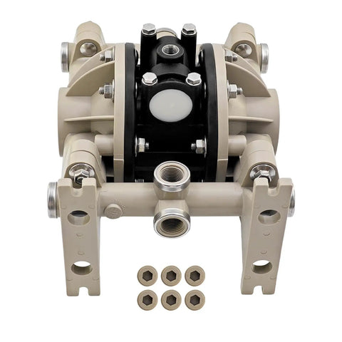 Workhorse Double Diaphragm Pump 13 GPM at 100 PSI Built for Tough Industrial Water Transfer and Fluid Handling Model 66605J388 front view