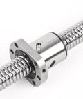 Precision C5 SFU2505 Ball Screw With Custom End Machining For 3D Printers And CNC Systems, Offered In 1500mm Length close-up view of bearing end