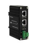 Plug And Play 95W PoE Plus Injector Gigabit Network Power Adapter 12 To 48Vdc Input with Ethernet ports and connectors.