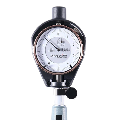 Accusize Industrial Tools dial bore gauge, 1.4-6 in measuring range, 0.0001 in graduation, front view