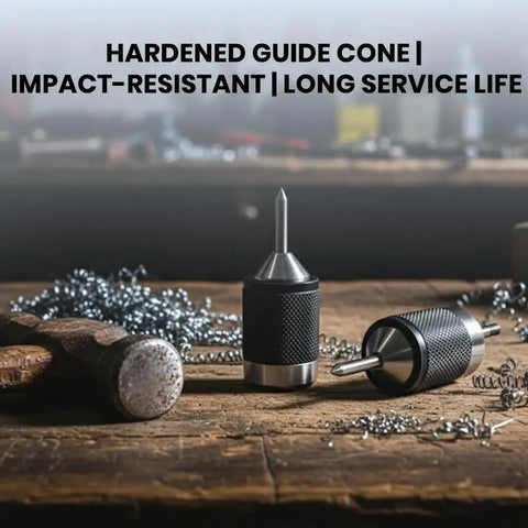 Universal Transfer Punch Center Aligner Tool Set For Precision Centering And Hole Transfer CNC Made Hardened Cone Guide with knurled grip