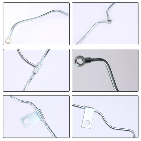 Ultimate Cummins P7100 Fuel Injector Return Hose For 12v Diesel Engines With Premium Sturdy Metal Build Top Tier Durable Overflow Pipe Part Number 3926103 metal return hose with mounting eyelets