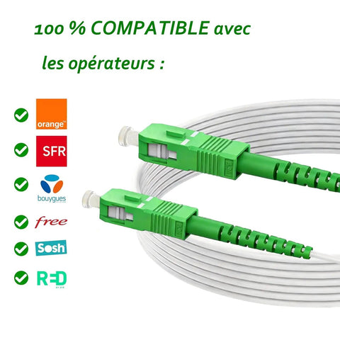 Heavy Duty Beast Grade Sca To Sca Singlemode Fiber Optic Cable Simplex Patch Cord Lszh Rated Jacket Ftth Home Fiber Extender Network Hookup No Hassle Plug Play Smooth Signal Transfer White 10 Meter with green connectors 10m patch cord.