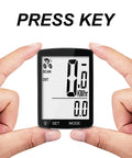 Wireless Bike Computer With 20 Functions All Weather Waterproof Speedometer And Odometer 3 Inch Big LCD Screen handheld view