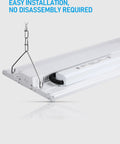 8.5W LED Emergency Driver With Rechargeable Backup Battery mounted on a light fixture, showing easy installation, 120-277VAC input