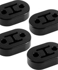 Beefed Up Rubber Exhaust Hanger For Muffler And Tailpipe, 2 Holes 0.47 Inch, high density, EPDM weather-resistant, 4-pack black