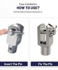 Demonstration of using Stainless Steel Cotter Pins Kit With U Shaped Split Pins, 550 Pieces Per Box for quick fastening