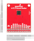 60GHz Pulsed Radar Breakout A111 With Integrated Antenna Single Chip PCR Radar Solution SPI Interface Up To 50MHz High Precision Distance Motion And Gesture Sensing For DIY Projects red PCB front view