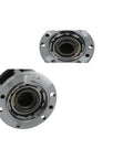 Heavy Duty Mechanical Free Wheel Locking Hubs Crafted From Solid Alloy With Precision Machined Splines, showing close-up of durable alloy hubs.