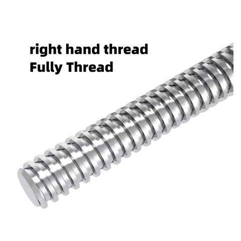 3.5mm Lead Screw In 304 Stainless Steel, 100mm Length, Right Hand Thread, 1.2192mm Pitch And Lead, Precise Linear Motion