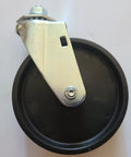 5 Inch Polyolefin Caster Wheel With Swivel Stem For Steel Convertible Hand Trucks