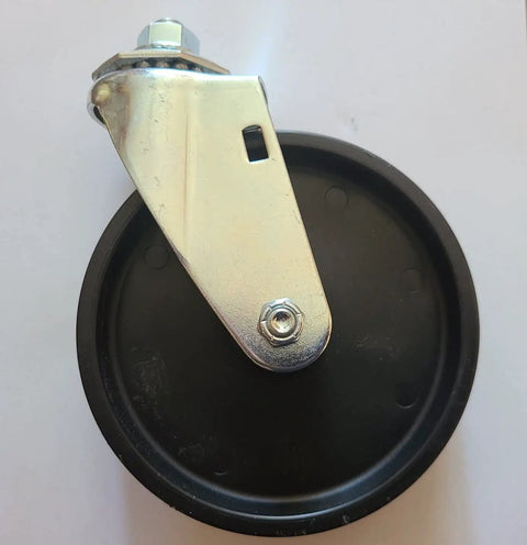 5 Inch Polyolefin Caster Wheel With Swivel Stem For Steel Convertible Hand Trucks