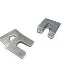 Pro Grade Alignment Shim Set For Auto Body And Fender Adjustments Includes One Sixteenth Inch And One Eighth Inch Thick Shims With Three Eighths Inch Slot 30 Pieces Zinc Plated For Rust Resistance Resealable Storage Box Camber Toe And Caster Alignment with zinc plated shims.
