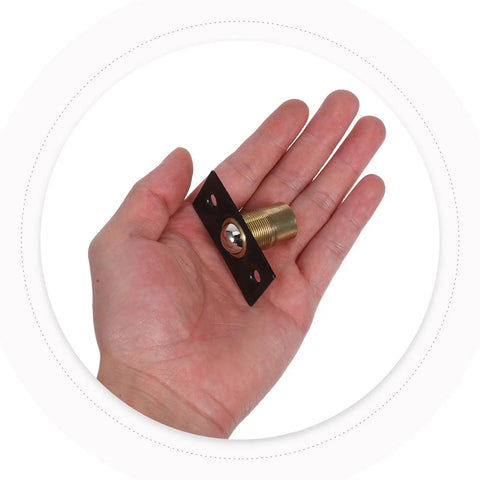 Ball Catch Door Catch Adjustable Stainless Steel Black 4 Sets With Strike Plate in hand for size reference