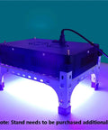 Premium Led Uv Curing Lamp With Switchable 365Nm 395Nm 405Nm Bands, showcasing aluminum housing and adjustable stand.