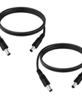Big Rig 12V Male To Male Power Lead Featuring 5.5X2.1Mm Tips Hooked Up To 18AWG Pure Copper Wire for LED tools.