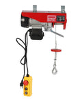 Heavy Duty Electric Hoist With 1543 Lbs Capacity And Dual Rope Modes For Garage Or Warehouse, featuring a 1200W motor and wired remote.