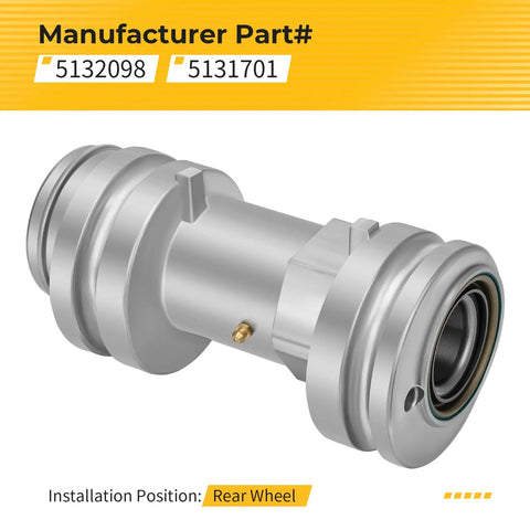 Beefy Rear Axle Bearing Housing Carrier Hub for Polaris Scrambler 400 2x4 2000 2002 and 4x4 1998 2002, Scrambler 500 2x4 2001 2004, silver rear wheel hub