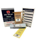 Soil Test Kit For Alabama Residents with prepaid mailer, soil sample bag, fertilizer prescription and instructions