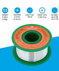 Pro Grade 0.4mm Lead Free Rosin Core Solder Wire Sn99 Ag0.3 Cu0.7 For Fine Electronics Soldering 100g 3.53oz spool