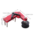 Heavy Duty Universal Motorcycle Chain Adjuster Kit For Dirt Bike And Atv With Automatic Roller Tensioner Regulator Made From Durable Aluminum That Handles Rough Terrain And Extreme Conditions Like A Boss, red 15.5cm x 13.5cm x 7.4cm