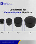 1 Inch Round Rubber Hole Plugs End Caps For Metal Tubing Fences And Furniture Legs Durable Black Floor Protection With Smooth Glide