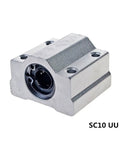 Super Durable 10mm Linear Ball Bearing Blocks SC10UU LM10UU Pillow Block Units Fit Smooth Linear Shafts Perfectly For Cnc And 3D Printers So You Can Start Build It Easy And Get Those Wheels Turning Smooth As Silk Fast. SC10UU bearing block, 10mm bore, metal housing