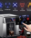 Heavy Duty Countertop Ice Maker With Two In One Cold Water Dispenser and Quick Chill Tech, showing LCD controls and ice features.