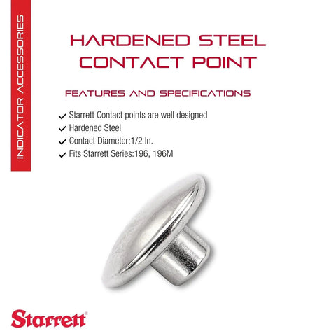 Dial Indicator Contact Set With Beefy Hardened Steel Probes And Aluminum Ring Mount For Precision Readings Fits 196E Dial Indicators
