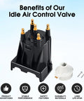 Distributor Cap And Ignition Rotor Kit For 3.0L 4 Cylinder Marine Engines With EST Ignition System Replacement Fits 811635Q2 And 185280