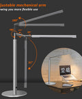 Eye Friendly Desk Lamp For Home Office And Monitor Setup No Flicker LED Task Light with adjustable arm and aluminum build