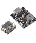 10 Pack Type C USB 5V 2A Boost Converter Step Up Power Module With LED Display For Lithium Battery Charging DIY Charger No Welding Version