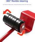 360° flexible steering for Ergonomic Furniture Lift Mover Tool Set With Non-Slip PVC Handles And Durable Steel Build.