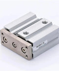 Compact Double Acting Pneumatic Air Actuator With Slide Bearing Smooth 300mm Stroke, metal body, ideal for automation.