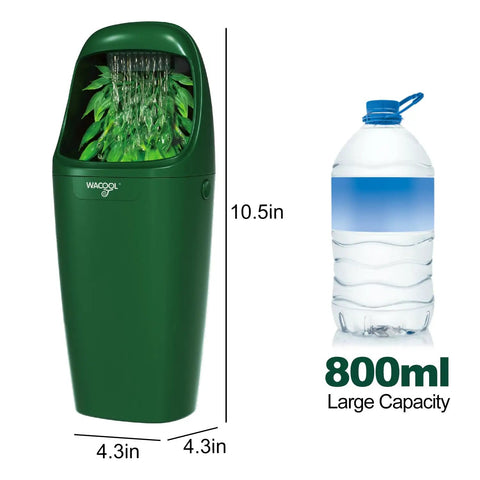Automatic Reptile Water Dripper Keeps Your Herp Squad Properly Quenched With A Smooth Chameleon Drinking Fountain and steady drip system, size comparison with 800ml water bottle.
