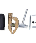 Brass Grounding Welding Clamp With Rubber Sleeve, 800A Capacity, 32mm Jaw shown in parts, oxidation resistant design for stable welds