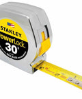 Pro Grade 1 Inch By 30 Foot PowerLock Tape Measure with Mylar Coated Blade and True Zero Hook extended for measurement
